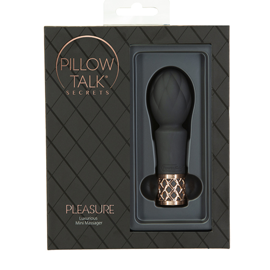 Pillow Talk - Secrets Pleasure Wand Massager Zwart Vrouwen Speeltjes