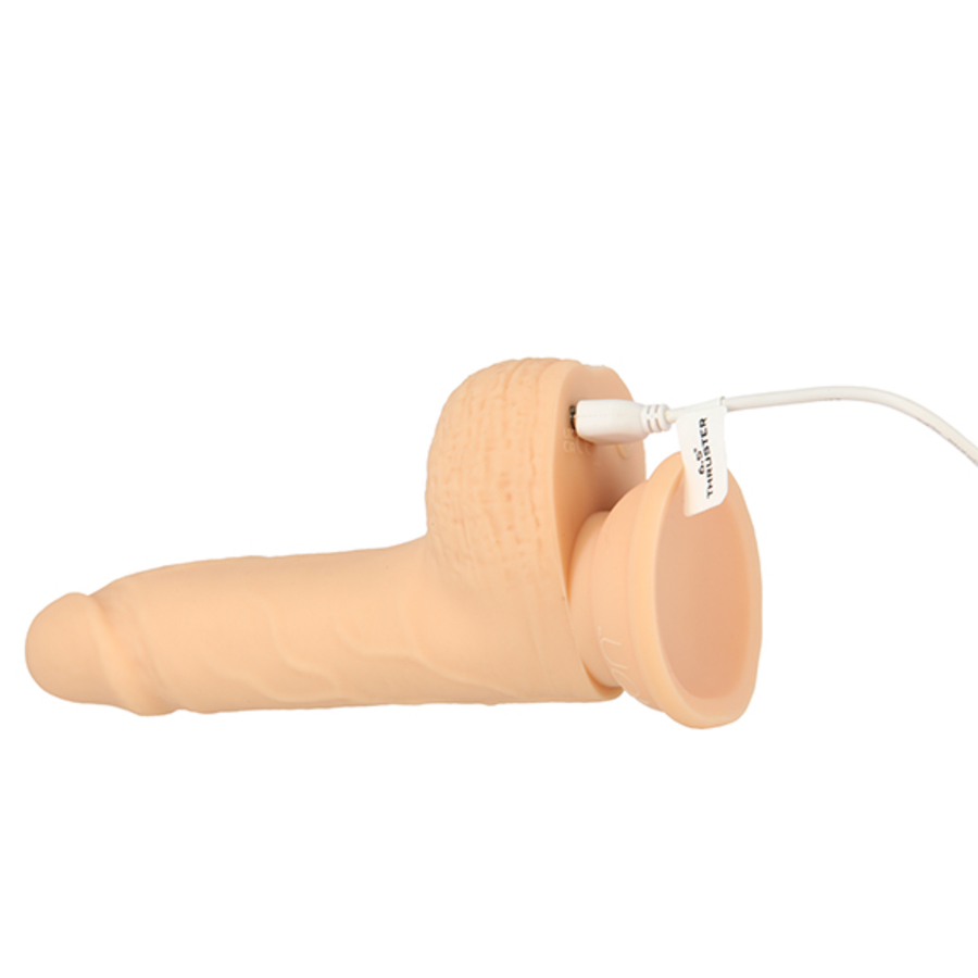 Naked Addiction - Naked Addiction - Thrusting Dong met Afstandsbediening 16,5 cm Vanilla  Vrouwen Speeltjes