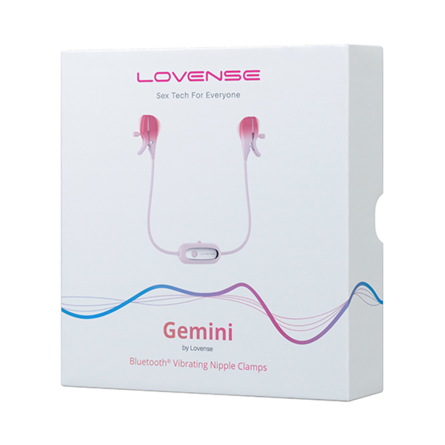 Lovense - Lovense - Gemini App-Controlled Vibrating Nipple Clamps S&M