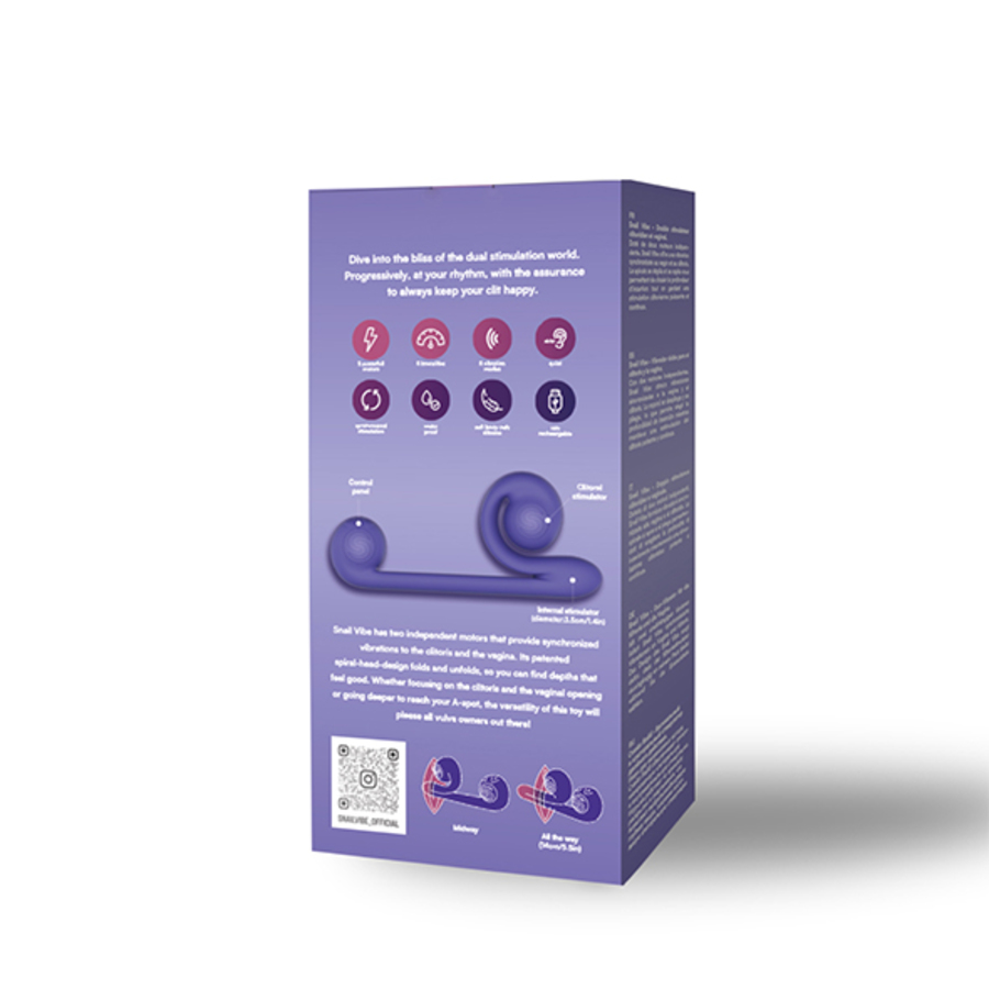 The Snail Vibe - Buigzame Multi Functionele Vibrator Vrouwen Speeltjes