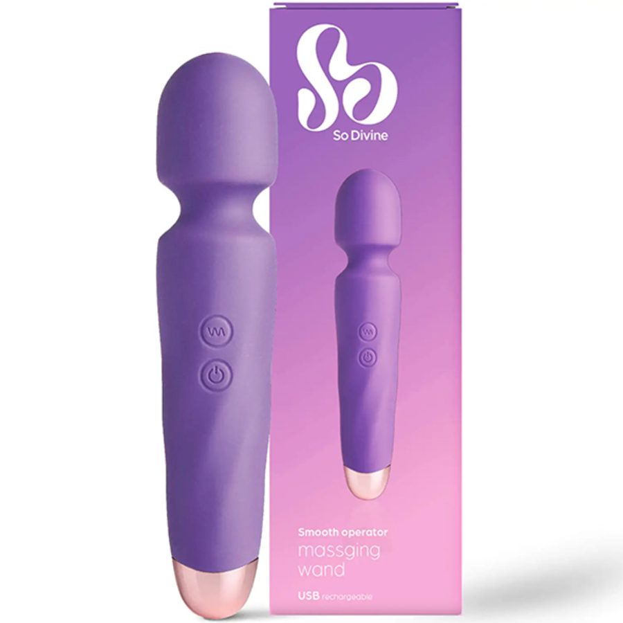 So Divine - So Divine - Smooth Operator Rechargeable Wand  Vrouwen Speeltjes