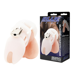 Blueline - Silicone Chastity Cage Kuisheidsgordel Blueline - Silicone Chastity Cage Kuisheidsgordel Mannen Speeltjes