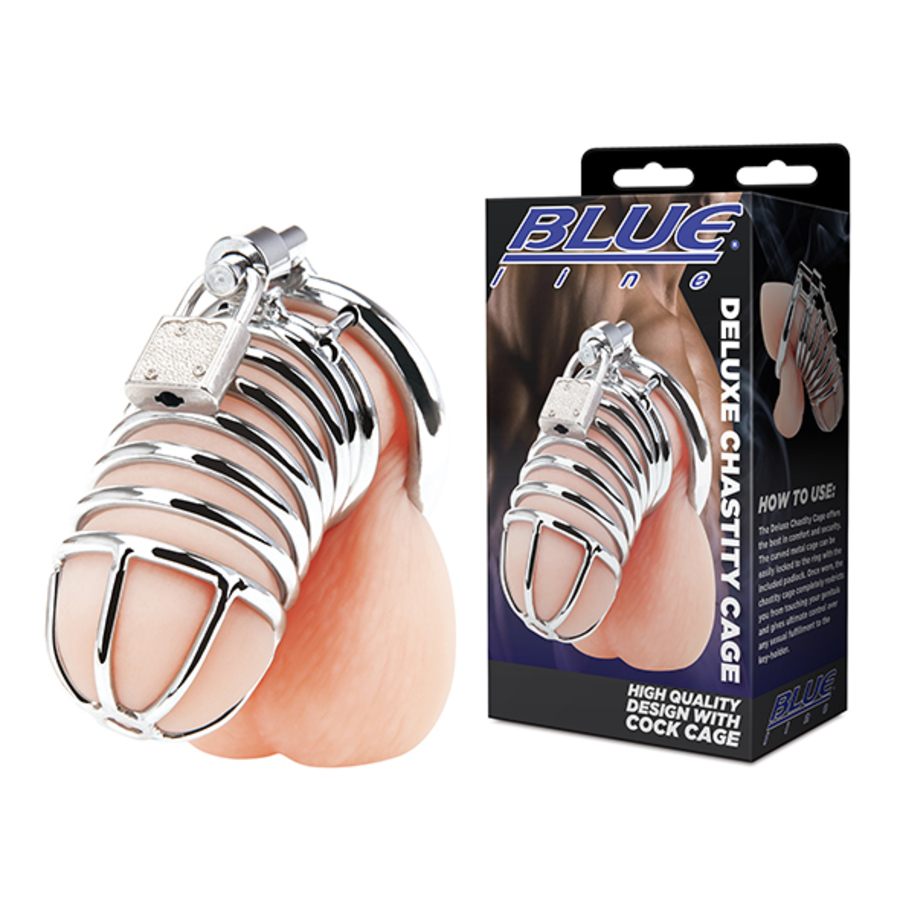 Blueline - Deluxe Chastity Cock Cage Male Sextoys