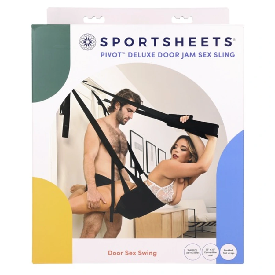 Sportsheets - Pivot Deluxe Deur Jam Sex Sling Schommel Zwart SM