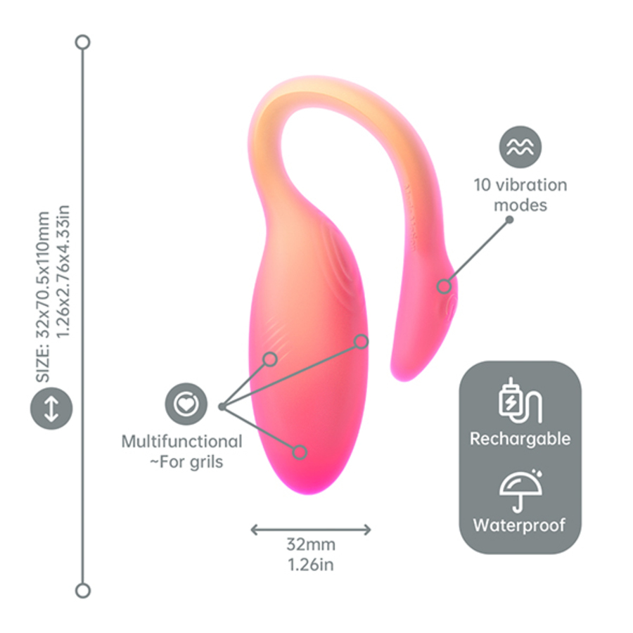 Magic Motion – Flamingo Max App Controlled Vibrator & Kegel Trainer Toys for Her