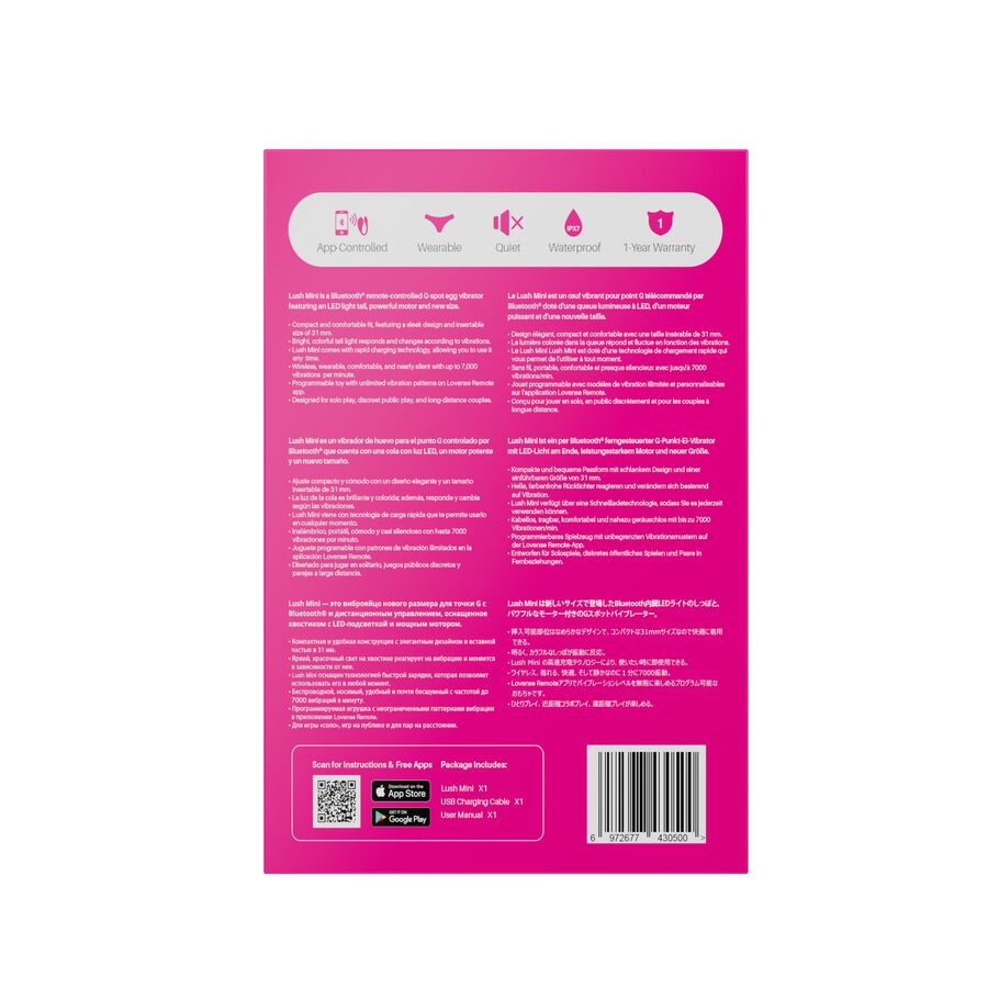 Lovense - Lush Mini App Bestuurbare Vibrator Vrouwen Speeltjes
