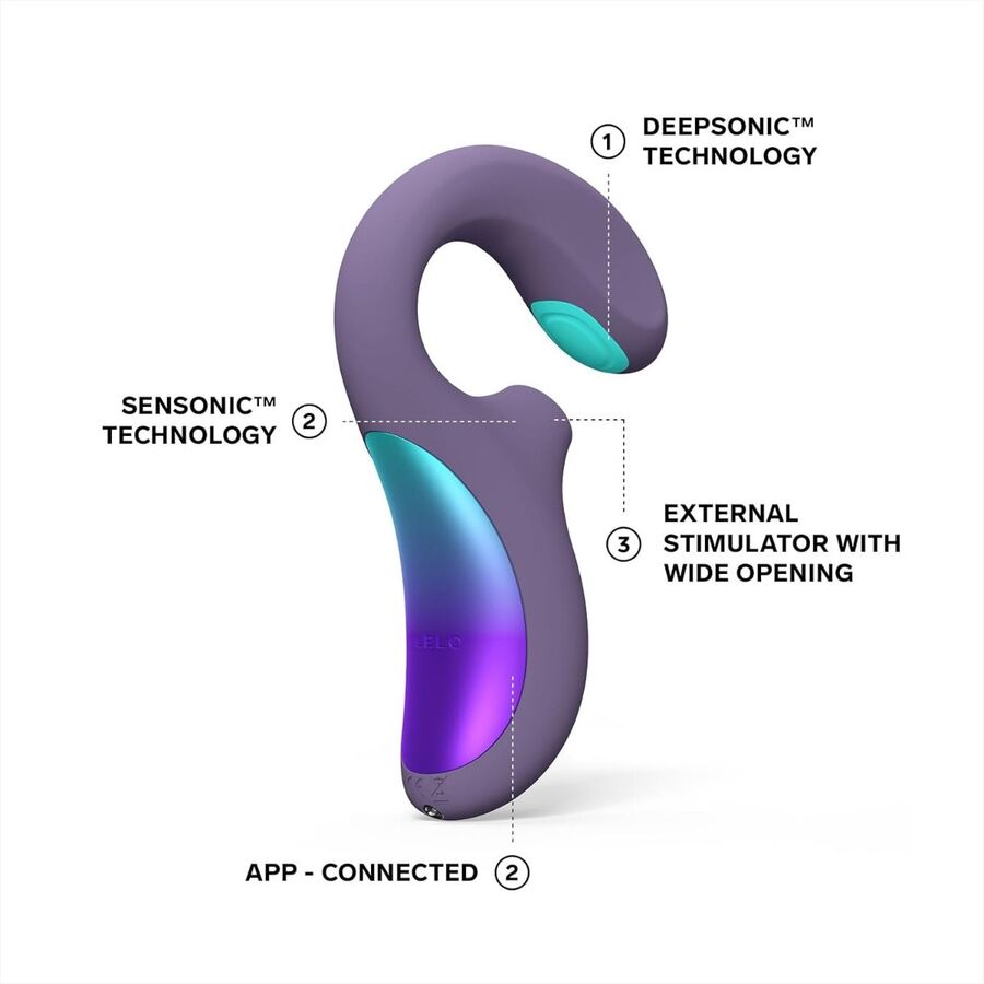 LELO - ENIGMA Double Sonic A-spot vibrator met Luchtdruk Vrouwen Speeltjes