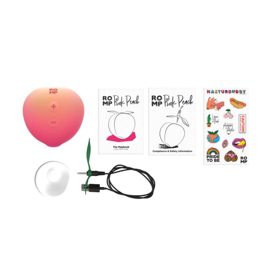 ROMP - Peach Luchtdrukvibrator USB Oplaadbaar Vrouwen Speeltjes