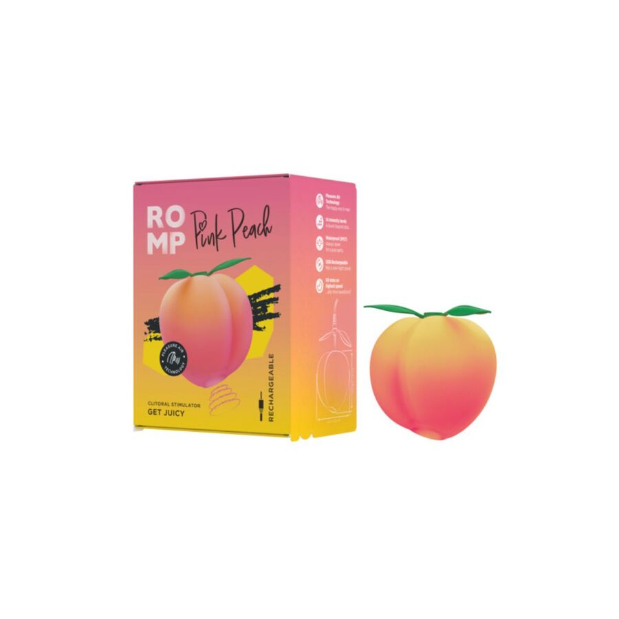 ROMP - Peach Luchtdrukvibrator USB Oplaadbaar Vrouwen Speeltjes