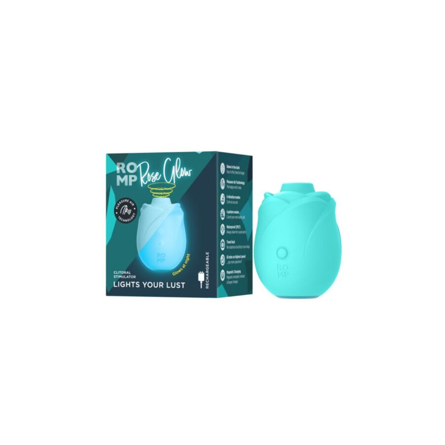 ROMP - Rose Glow in The Dark Luchtdrukvibrator Vrouwen Speeltjes