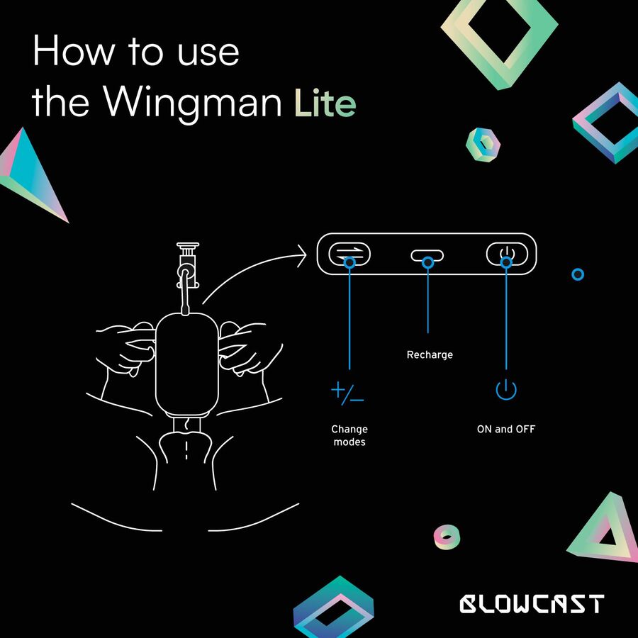 Blowcast - Wingman Lite Automatische Masturbator Mannen Speeltjes