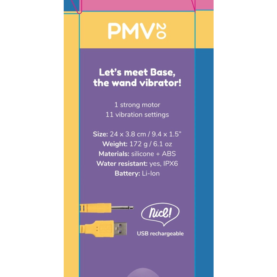 PMV20 - Base Wand Vibrator Oplaadbaar Vrouwen Speeltjes