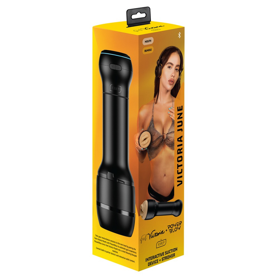 Kiiroo - PowerBlow + FeelVictoria Mond Combo Mannen Speeltjes