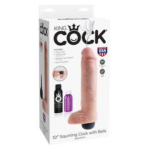 Pipedream - King Cock 10" Squirting Cock With Balls Vrouwen Speeltjes