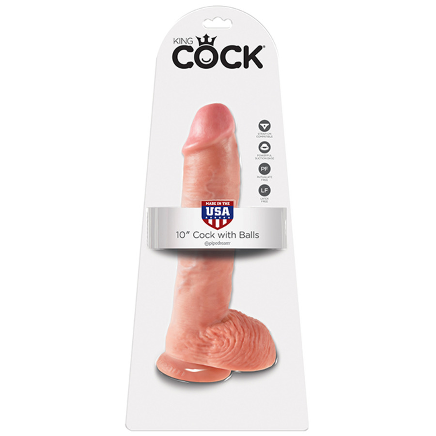 Pipedream - King Cock Realistic Dildo With Suction 25,5 cm Toys for Her