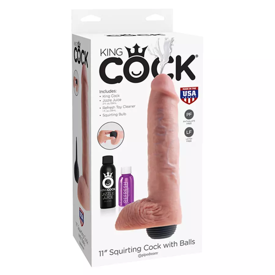 Pipedream - King Cock 11" Squirting Cock With Balls Toys for Her