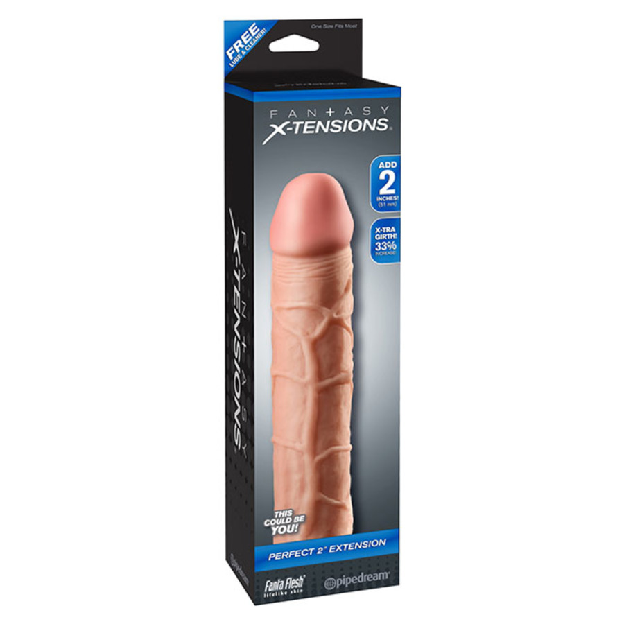 Fantasy X-tensions - 2" Extension Sleeve Flesh Male Sextoys