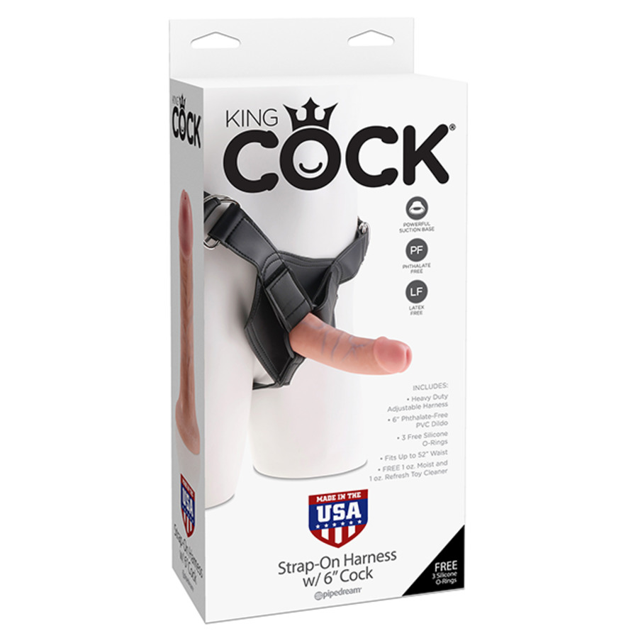 Pipedream - King Cock Strap-On Harnas met Dildo 15 cm Vrouwen Speeltjes