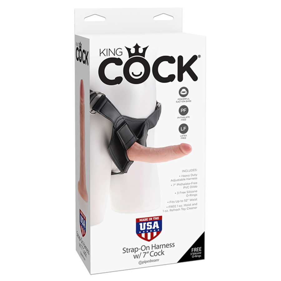 Pipedream - King Cock Strap-On Harnas met Dildo 18 cm Vrouwen Speeltjes