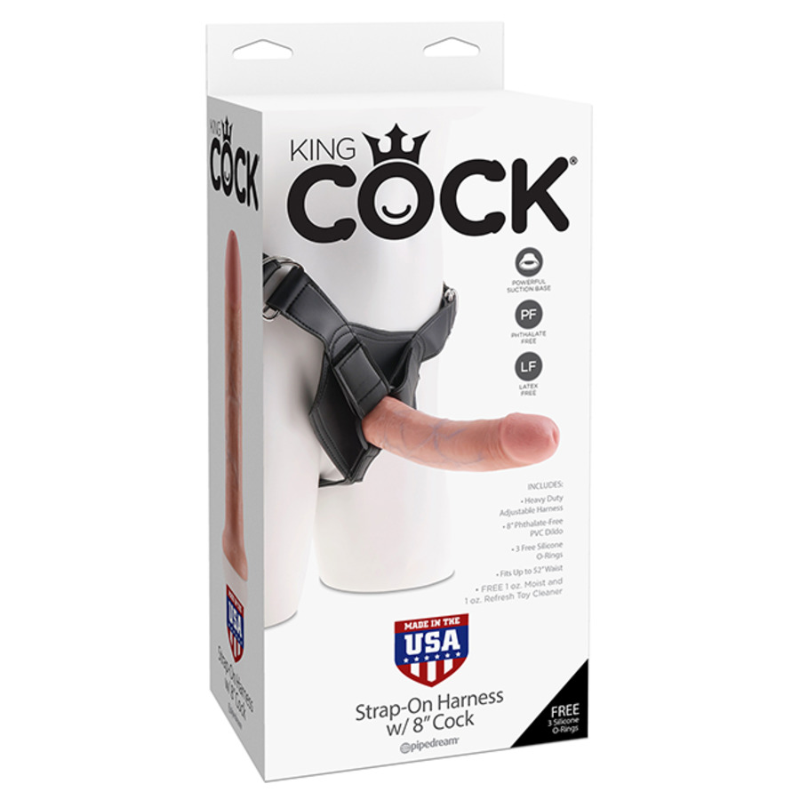 Pipedream - King Cock Strap-On Harnas met Dildo 20 cm Vrouwen Speeltjes