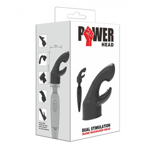 Power Head - Duale Stimulatie Wand Massager Opzetstuk Vrouwen Speeltjes