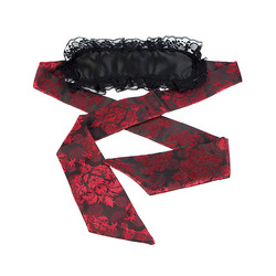 Scandal - Verleidelijk Oog Masker Met Kant Scandal - Eye Mask Zwart/Rood SM