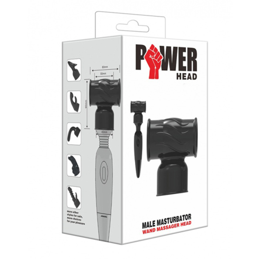 Power Head - Male Masturbator Wand Massager Head Toys for Her