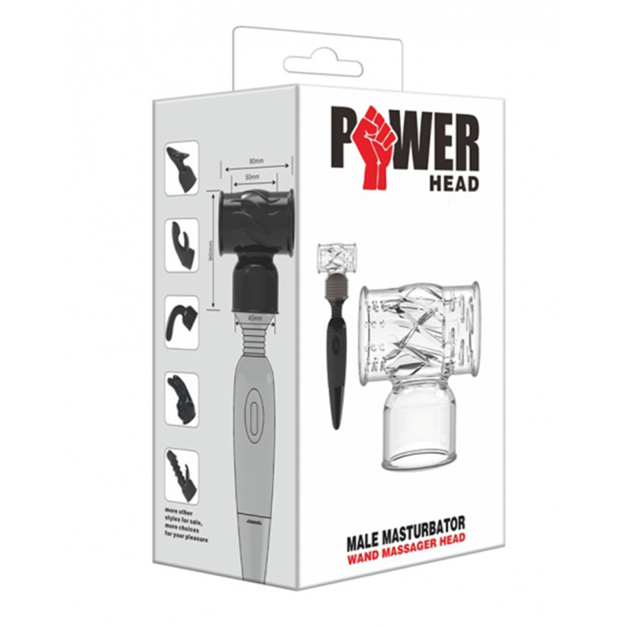 Power Head - Male Masturbator Wand Massager Head Toys for Her