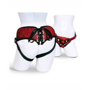 Sportsheets - Red Lace Corsette Strap-On Toys for Her