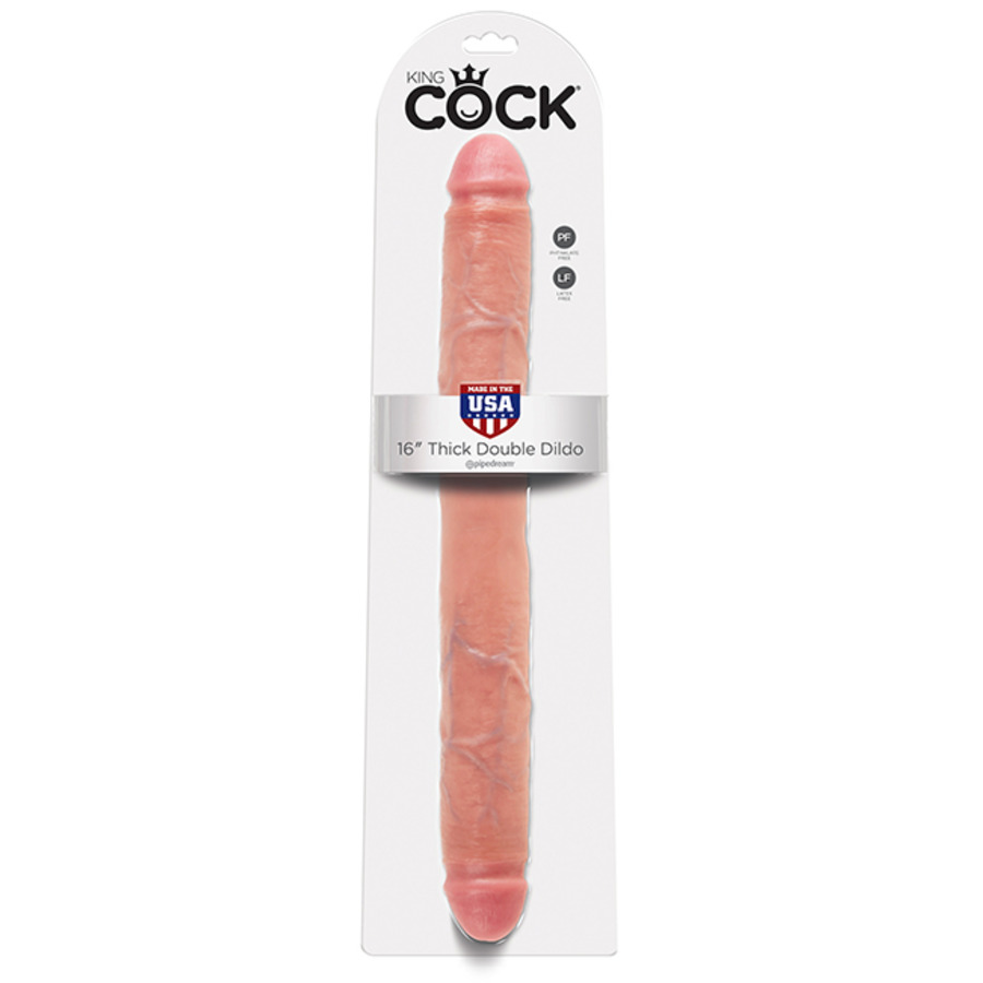 Pipedream - King Cock Thick Double Dildo 40 cm Vrouwen Speeltjes