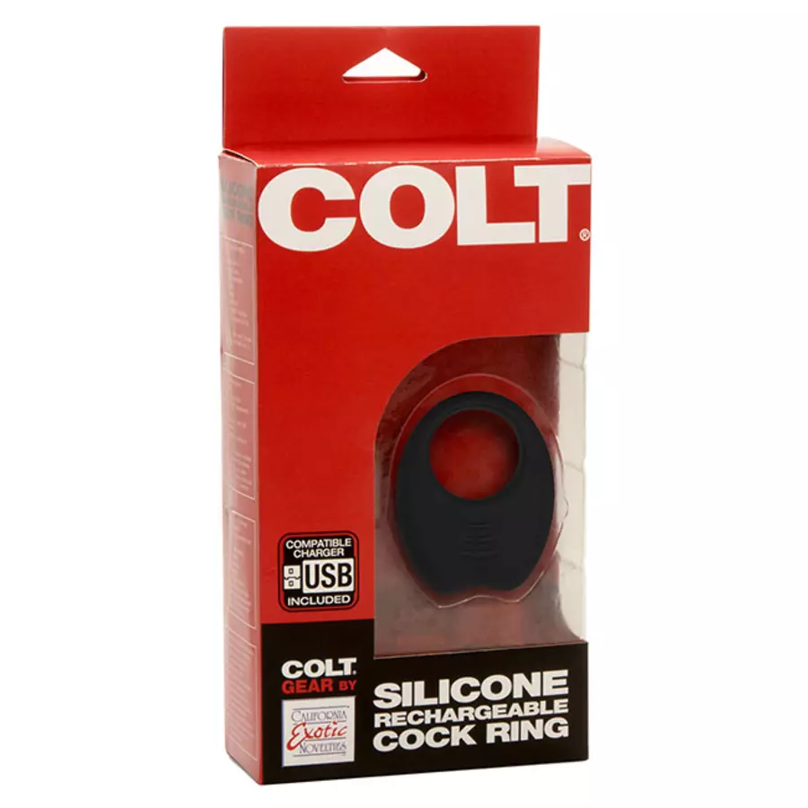 Colt - Silicone USB-Oplaadbare Vibrerende Cockring Mannen Speeltjes