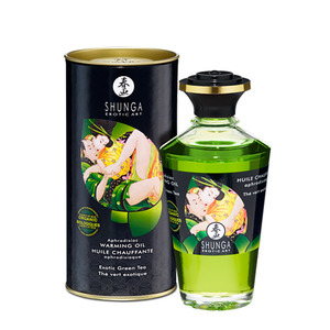 Shunga - Aphrodisiac Warming Oil Green Tea 100 Ml Accessoires Shunga - Aphrodisiac Warming Oil Green Tea 100 Ml Accessoires