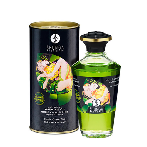 Shunga - Aphrodisiac Verwarmende Olie Groene Thee 100 Ml