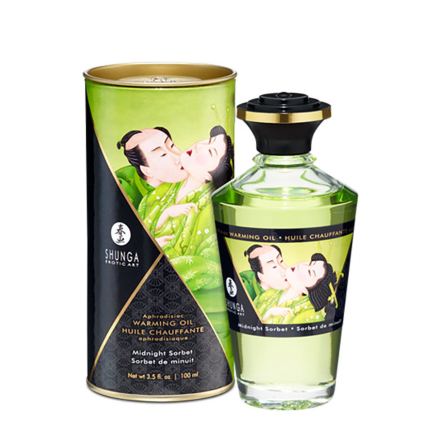 Shunga - Aphrodisiac Warming Oil Midnight Sorbet 100 ML Accessoires