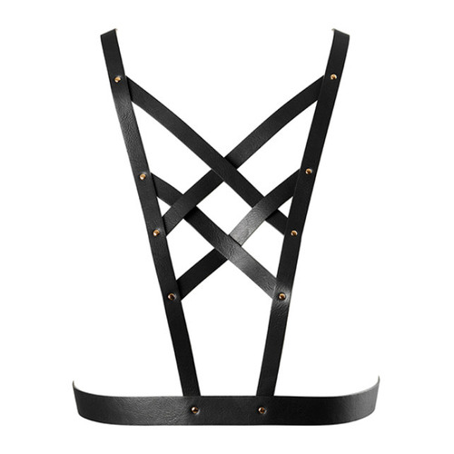 Bijoux Indiscrets - Maze Net Cleavage Harnas Zwart