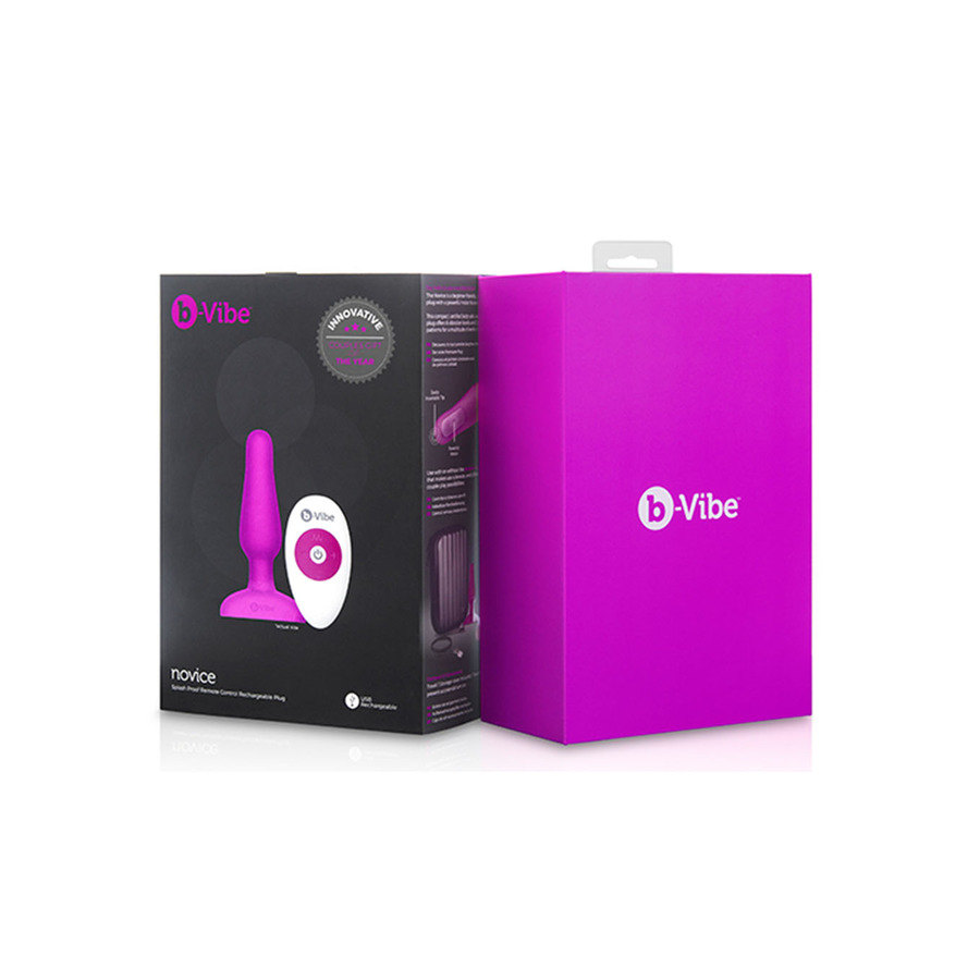 Bvibe - Novice vibrerende buttplug met afstandbediening Anale Speeltjes