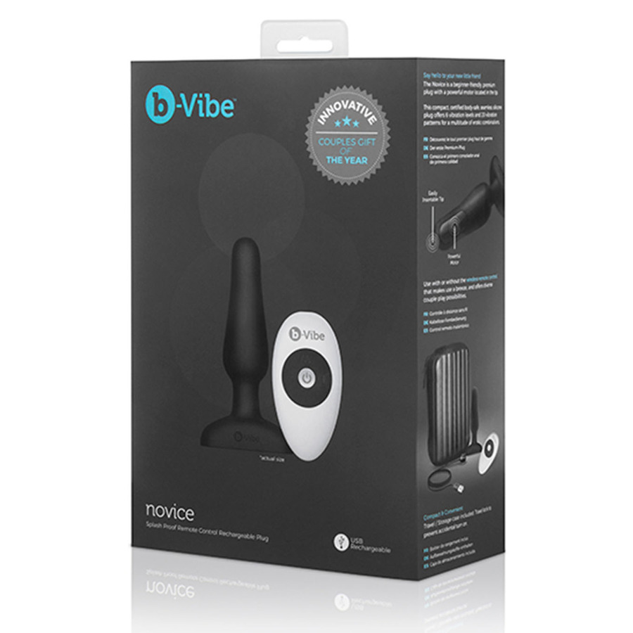 Bvibe - Novice vibrerende buttplug met afstandbediening Anale Speeltjes