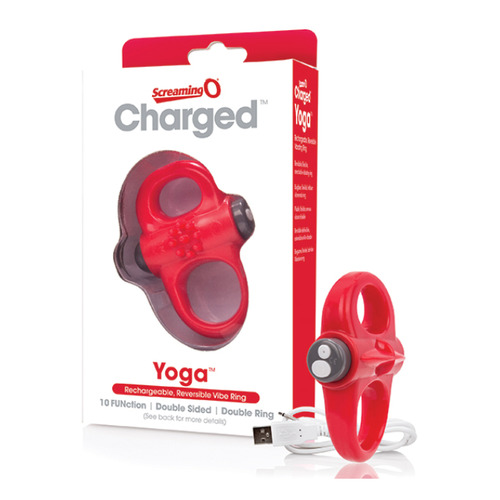 The Screaming O - Charged Yoga Vibe Ring Rood The Screaming O - Charged Yoga Vibe Ring Rood