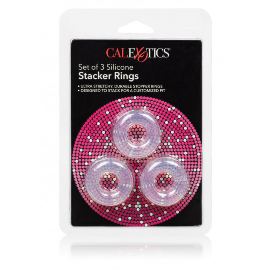 CalExotics - 3 Stacker Siliconen Penis Ringen Mannen Speeltjes