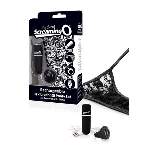The Screaming O - Charged Remote Control Panty Vibe Zwart