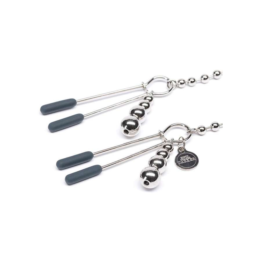 Fifty Shades Of Grey - Darker At My Mercy Beaded Chain Nipple Clamps SM