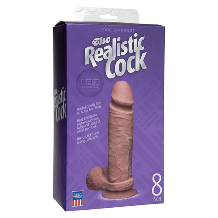 Doc Johnson - Realistic Cock Met Ballen 20 cm Vrouwen Speeltjes