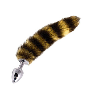 Dolce Piccante - Jewellery Small Silver Stripe Tail Anale Speeltjes