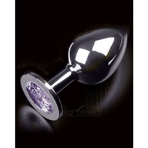 Dolce Piccante Buttplug Jewellery Large Silver Water Blue - zilverkleurig