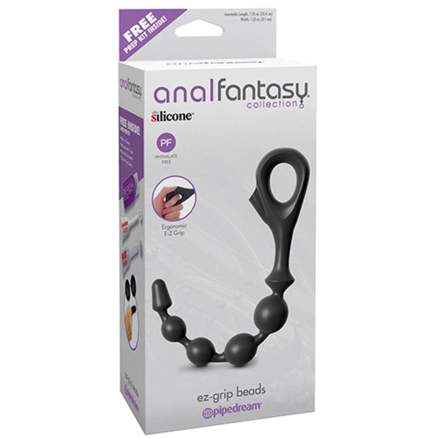 Anal Fantasy - Ez-Grip Beads Black Anale Speeltjes