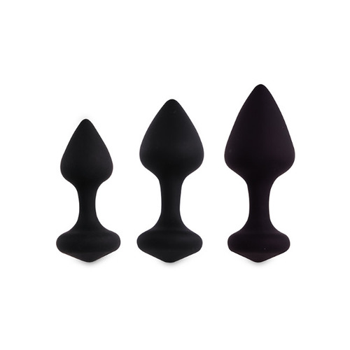 Feelztoys - Bibi Butt Plug Set Zwart Feelztoys - Bibi Butt Plug Set Zwart