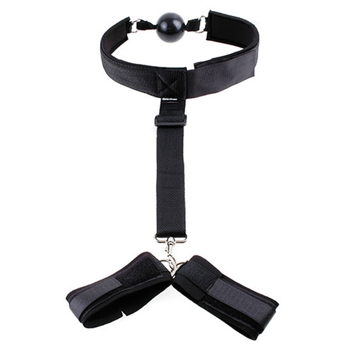 Fetish Fantasy - Gag And Wrist Restraint Set afbeelding