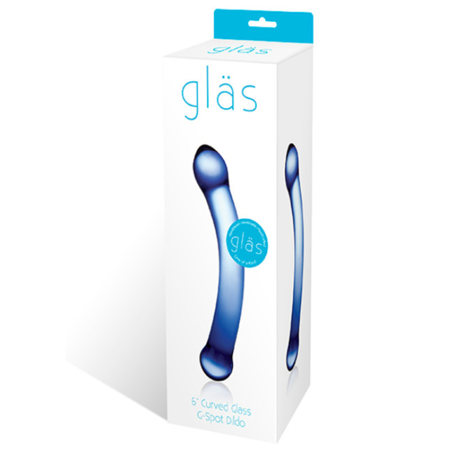 Gläs - Realistic Head Glass Dildo 17.8 cm Toys for Her