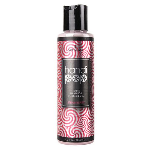 Sensuva - Handipop Strawberry Hand Job Massager Gel 125 ml Sensuva - Handipop Strawberry Hand Job Massager Gel 125 ml