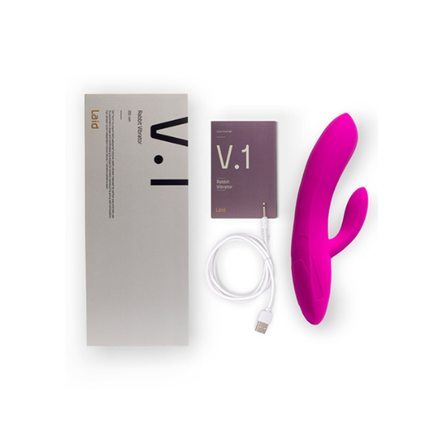 Laid - V.1 Silicone Rabbit Vibrator USB-Oplaadbaar Vrouwen Speeltjes